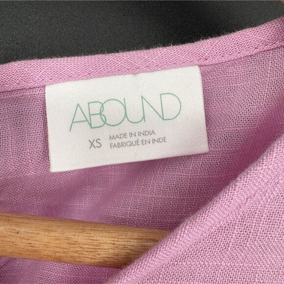 Women's Bohemian Puff Sleeve Crop Top XS Pink Tie Back Coquette Cottagecore - Picture 4 of 7